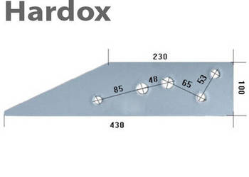 Płoza krótka HARDOX 110210/P części do pługa EBERHARDT