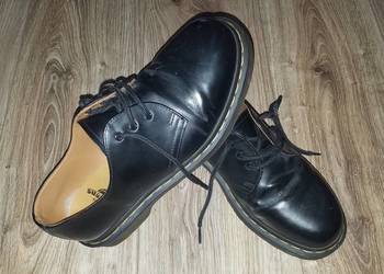 Dr. Martens 1461 UK7 41/42 26.5cm buty Skóra* niskie czarne żółta nitka Doc
