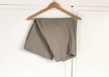 Prążkowane kolarki ciążowe Kappahl khaki2XL Plus Size spodenki mama ciąża