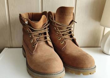 Buty zimowe Highland Creek 39 skórzane brązowe trapery workery