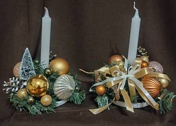 Stroik świąteczny na stół okrągły 20 cm