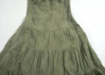 Inwear Sukienka bawełna Hafty Falbany 36 38