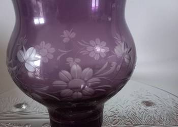 Wazon fioletowy szkło