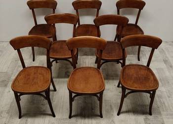 krzesło krzesła Thonet stare gięty buk komplet 8 sztuk