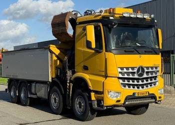 Wywrotka z dzwigoem 4 osiowy 8x4 Mercedes
