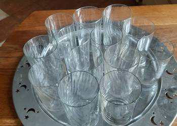 13 szklanek, cena za całość, PRL