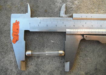 Bezpiecznik 45 mm szklany Sp-7 NOWE różne natężenia ZSRR