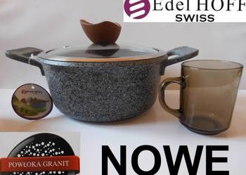 Garnek Granitowy 2,5L 20cm z pokrywą