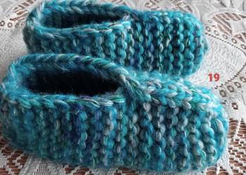 Mega grube kapcie z włóczki 40-44