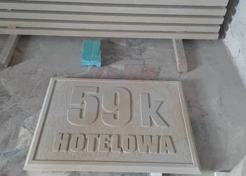Tablice adresowe z piaskowca naturalnego tablice z ulicą na ogrodzenie dom