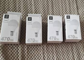 Żarowka led E14 kulka mleczna 6W 470lm