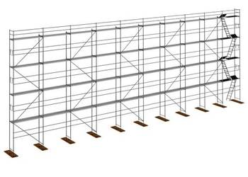 Rusztowanie elewacyjne stal Plettac P70 250m2