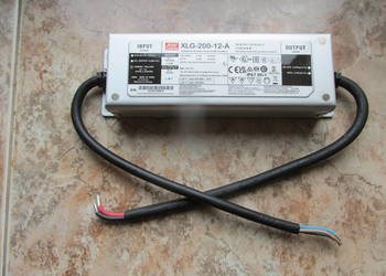 Hermetyczny zasilacz MeanWell 200W 12V do oświetlenia LED