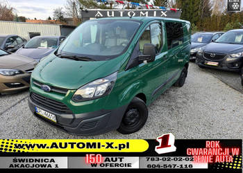Ford Transit Custom Brygadówka - 6 os. HAK * Skóry * L1H1 * GWARANCJA-Zami…