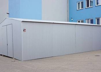 Blaszana montowana hala 8x12m – srebrny