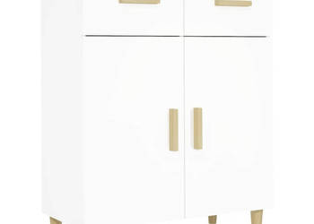 Szafka biała 695x34x89 cm materiał drewnopochodny WM-812186