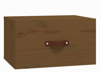 Szafka nocna wisząca 40x295x22 cm miodowy brąz WM-820992