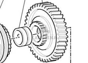 New Holland T7 T6050 TM165 TM155 TM150 TM140 TM145 TM180 Koło Zębate 51647…