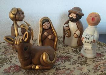 Figurki ceramiczne, włoskie THUN 4szt + 1 gratis Rot Ceramic