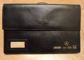 Unikatowa mała aktówka skórzana - Mercedes Benz van Dijk. VINTAGE !