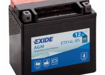 Akumulator motocyklowy 12V 12Ah  EXIDE ETX14L-BS YTX14L-BS