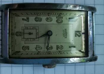 Stary przedwojenny męski zegarek Roamer Sport Tank Art Deco 1930 - unikat