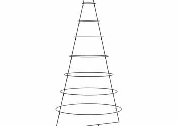 vidaXL Metalowa choinka świąteczna, do dekoracji, czarna（SKU:4018950）