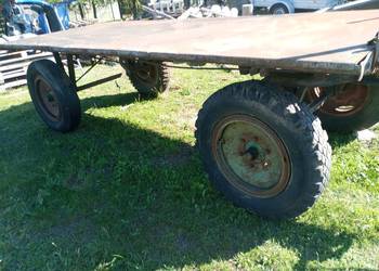 Przyczepa platforma 1.85x4 rolnicza podloga podwozie do slomy bel