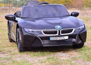 Autko na akumulator BMW I8 4x4 dla dzieci auto pojazd limuzyna czarny