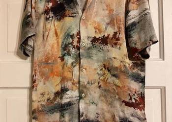 Zara koszula męska S z krótkim rękawem wielokolorowa mix wzorów kołnierzyk