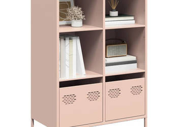 Szafka różowa 68x39x1035 cm stal WM-851383