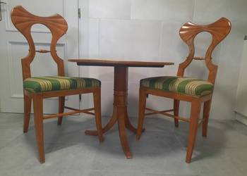 Komplet biedermeier,krzesła stolik
