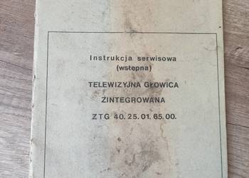 Instrukcja serwisowa Telewizyjna głowica 40.25.01.65.00