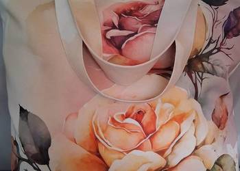 Handmade , torbs tupu shopper z tkaniny wodoodpornej, produkt Polski.