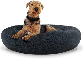 Legowisko pluszowe uniwersalne dla Psa Kota 80cm ciemnoszare