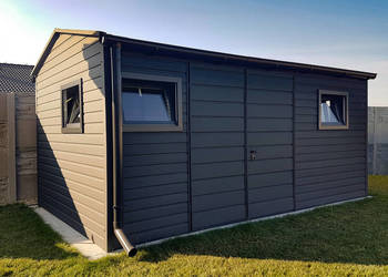 Domek ogrodowy 3x5m Blach-Trans - grafit matowy