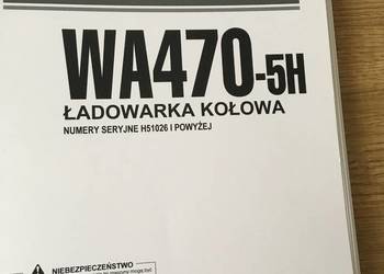 dtr instrukcja obsługi ładowarka komatsu wa470-5h i inne