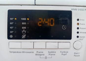 Pralka Beko w całości na cześć wyświetlacz programator WMB 51032 PL PTYA