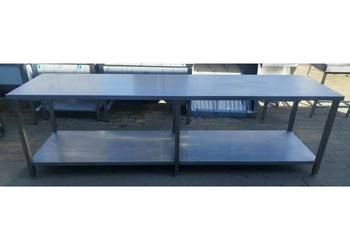 Stół Gastronomiczny Z Półką - Centralny - 280/70/85 cm - S 1471.O