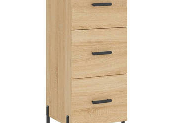 Szafka dąb sonoma 345x34x90 cm materiał drewnopochodny WM-828615
