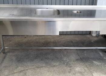 Zlew gastronomiczny 1-komorowy 220x70x90