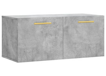Szafka wisząca szarość betonu 80x365x35 cm WM-830064