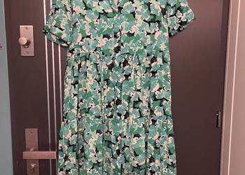 Pieces sukienka modny wzór kwiaty floral viscoza hit roz.36
