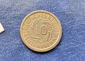 Stare monety 10 rentenpfennig 1924 E NIemcy Stare monety 10 rentenpfennig 1924 E NIemcy
