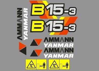 Naklejki oklejenie AMMANN YANMAR B15-3 Zamiennik
