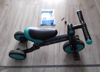 Rower 3w1 biegowy lub z pedałami, Milly Mally Optimus do 25kg, zdejmowane p