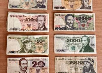 Zestaw polskich banknotów lata 29-1948 & PRL / 1 - 200.000 zł