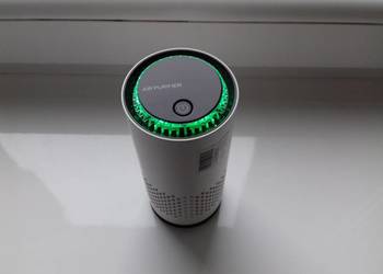 Oczyszczacz powietrza Air Purifier używany, dorobiony wkład, USB-C, 800mAh,