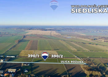 Dwie działki 6.859 m² w pobliżu Legnicy