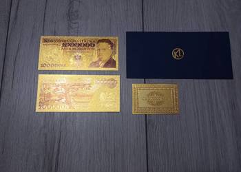 PRL Banknot pozłacany Reymont 1 milion zł 1000 000